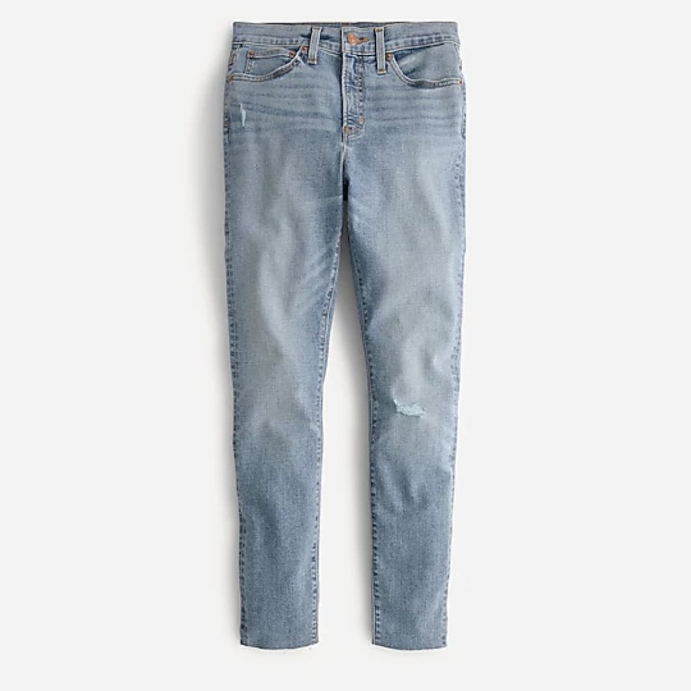 10" toothpick jean in Mykonos wash